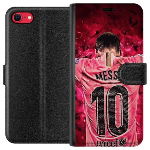 Apple iPhone 8 Tegnebogsetui Messi Fodbold Barcelona Argentina Motiv Legendarisk Spiller FC Barcelona Nummer 10 Sport Fodbold