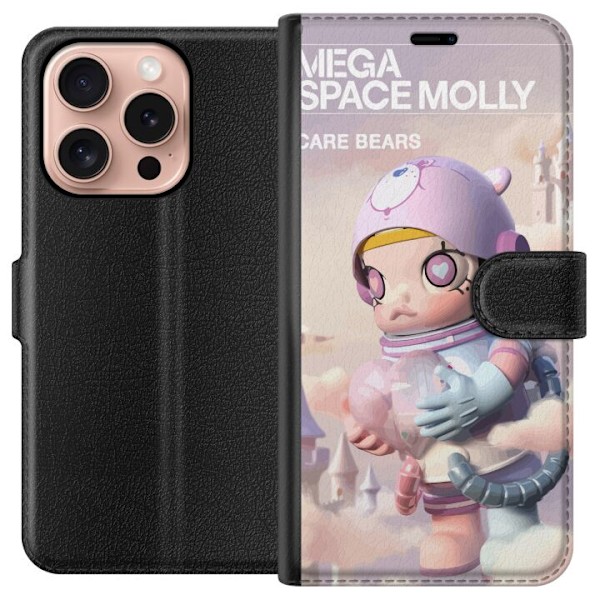 Apple iPhone 16 Pro Tegnebogsetui Mega Space Molly Care Bears Series - Share Bear Edition
