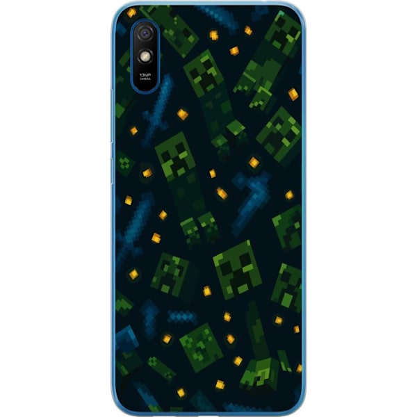 Xiaomi Redmi 9AT Genomskinligt Skal Minecraft Dungeons Mob