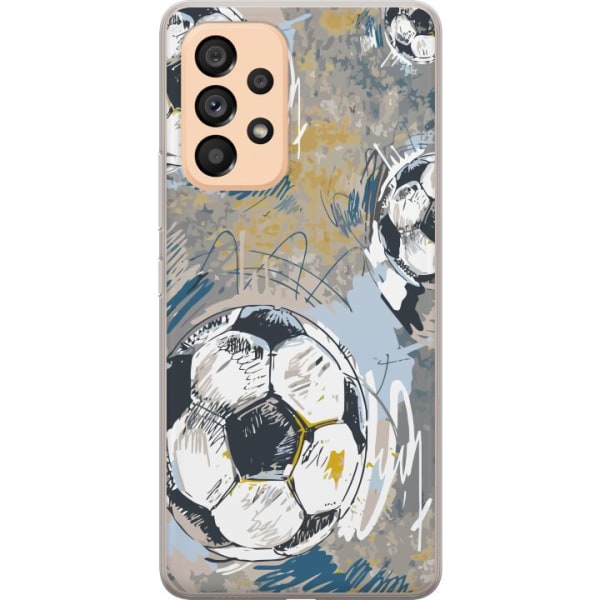 Samsung Galaxy A53 5G Gennemsigtig cover Fodbold