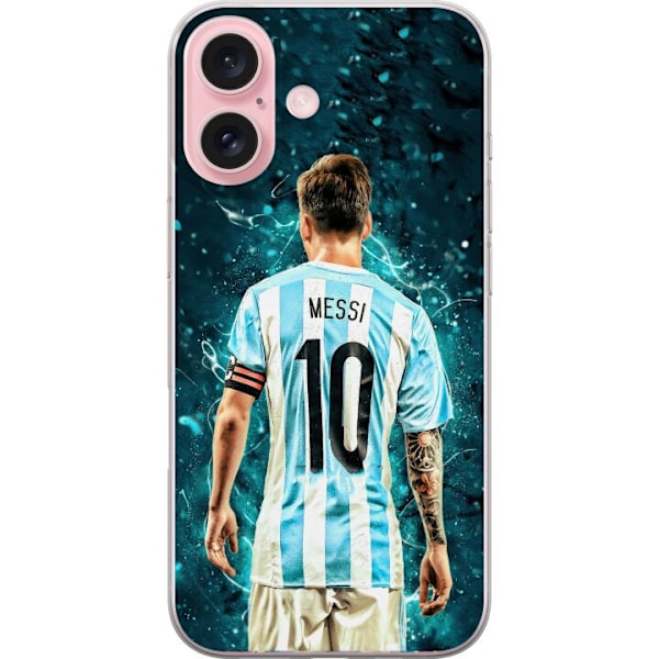 Apple iPhone 16 Läpinäkyvä kuori Messi