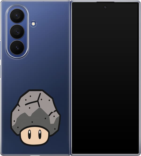 Kompatibelt Mobildeksel til Samsung Galaxy Z Fold7 Grå steinsvamp - Grått motiv med grå steinsvamp. grå