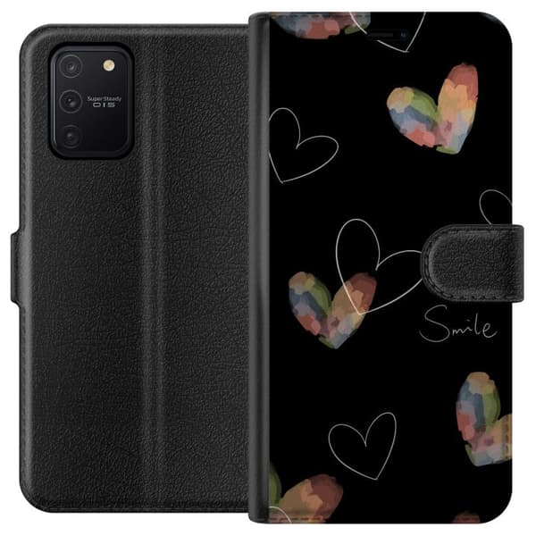 Kompatibel Tegnebogsetui til Samsung Galaxy S10 Lite Hjerte