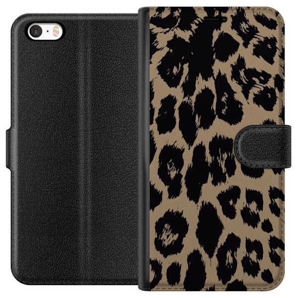 Apple iPhone SE (2016) Plånboksfodral Leopard