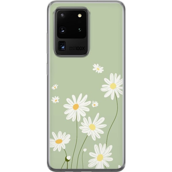 Samsung Galaxy S20 Ultra Läpinäkyvä kuori Papukaijanpaparit - kukallinen kuviointi ruotsalaiseen kesätyyliin
