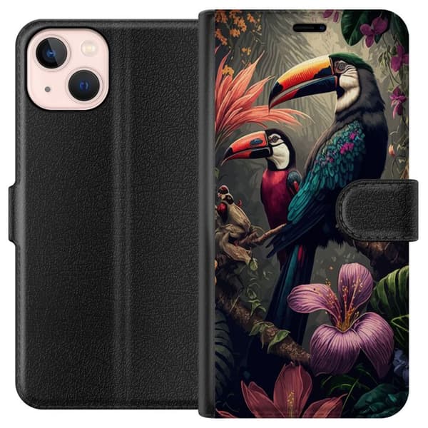 Kompatibelt Plånboksfodral till Apple iPhone 13 mini Tropisk