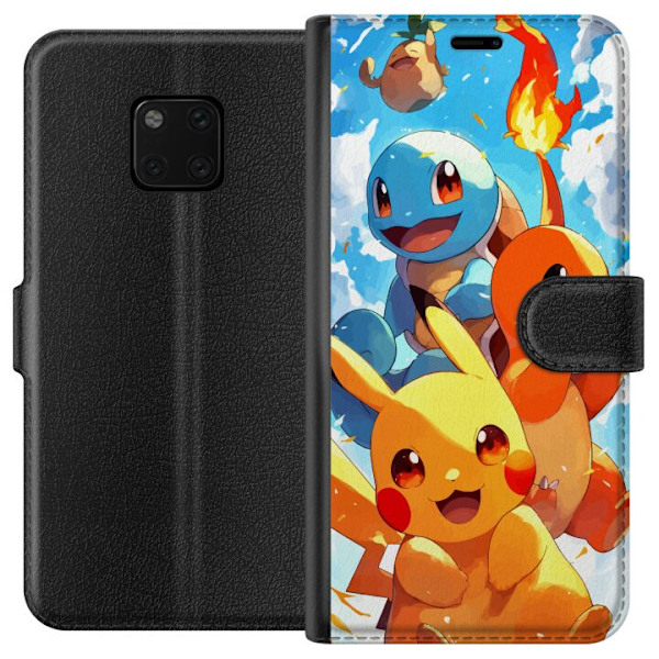 Huawei Mate 20 Pro Lompakkokotelo Pocket Creatures - innoittanut Pokémonista mainitsematta nimeä