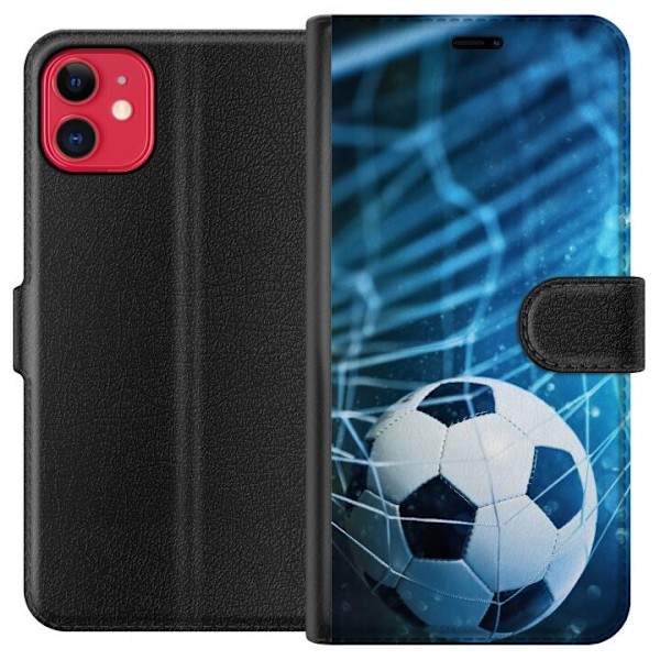 Apple iPhone 11 Tegnebogsetui Fodbold
