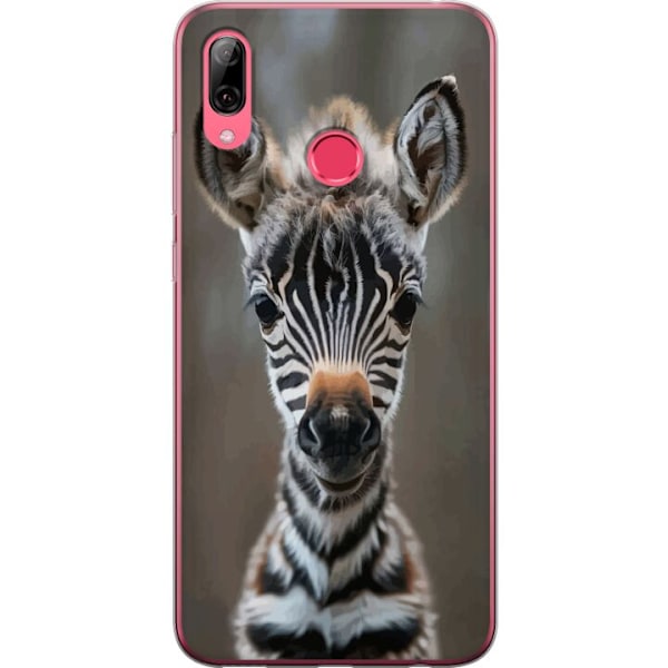 Huawei Y7 (2019) Genomskinligt Skal Giraff Djurmotiv Afrika Natur Grafiskt Motiv Savann Vilda Djur Populär Väggkonst Exotiskt Tema