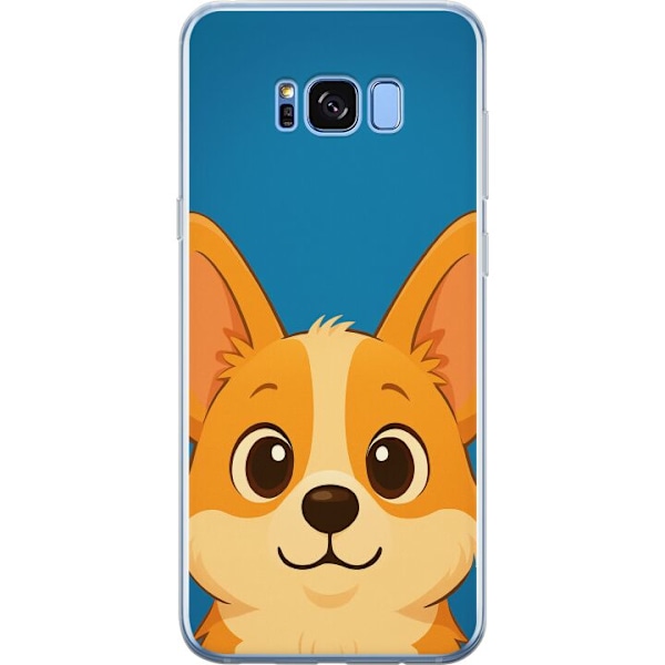 Samsung Galaxy S8+ Läpinäkyvä kuori Hello Corgi