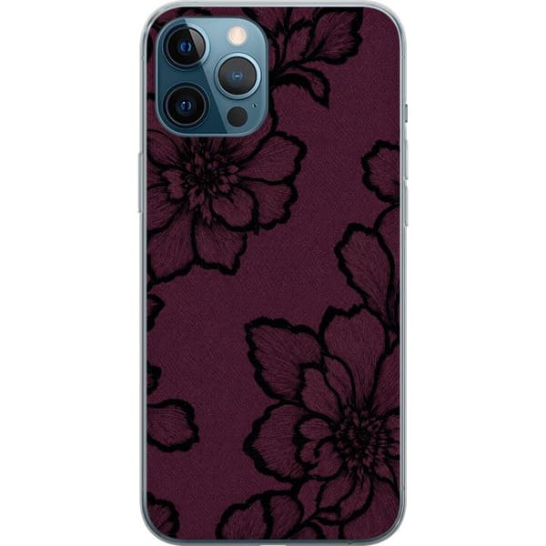 Kompatibelt Mobildeksel til Apple iPhone 12 Pro Max Bjørnebærblomst lila
