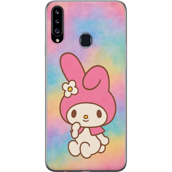 Samsung Galaxy A20s Genomskinligt Skal Kawaii Sanrio My Melody