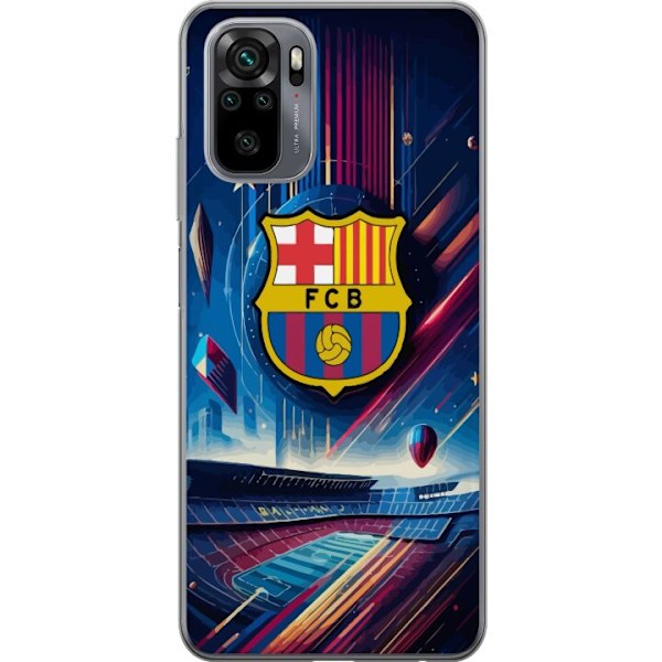 Xiaomi Redmi Note 10S Gennemsigtig cover FC Barcelona