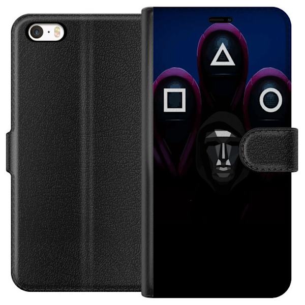 Apple iPhone 5 Plånboksfodral Squid Game Säsong 3 Nya Ikoner Populär Serie TV Motiv Asiatisk Drama Trend Ikoniskt Grafisk Design