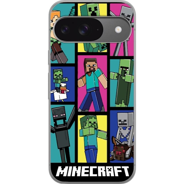 Google Pixel 9 Pro Gennemsigtig cover Minecraft