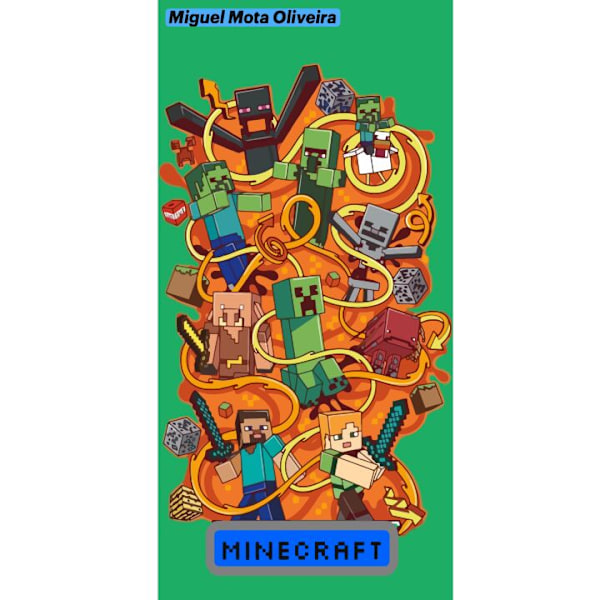 Apple iPhone 13 Pro Tegnebogsetui Minecraft