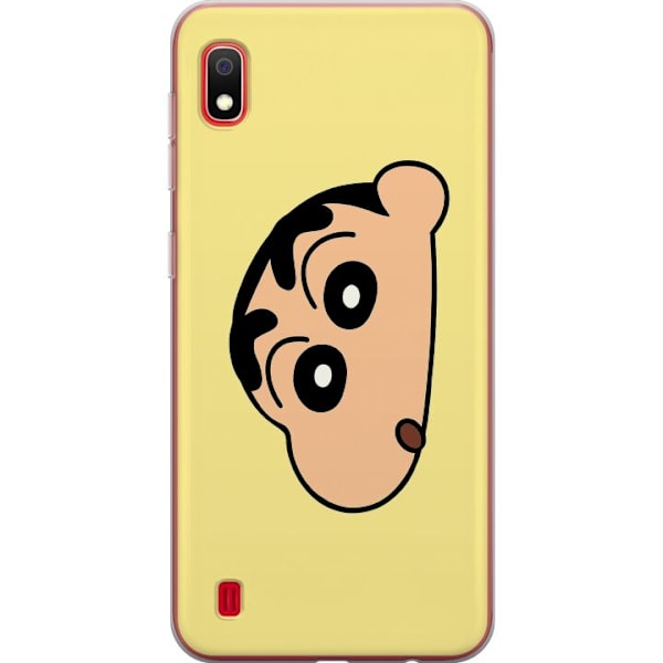 Samsung Galaxy A10 Genomskinligt Skal Peeking Shinchan