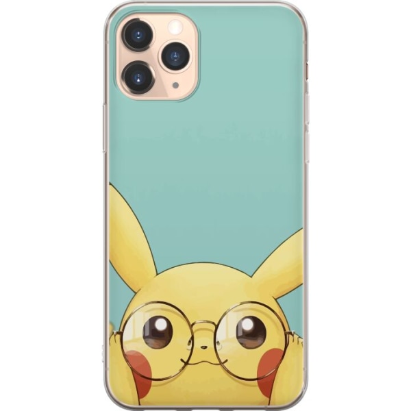 Apple iPhone 11 Pro Läpinäkyvä kuori Pikachu lasit
