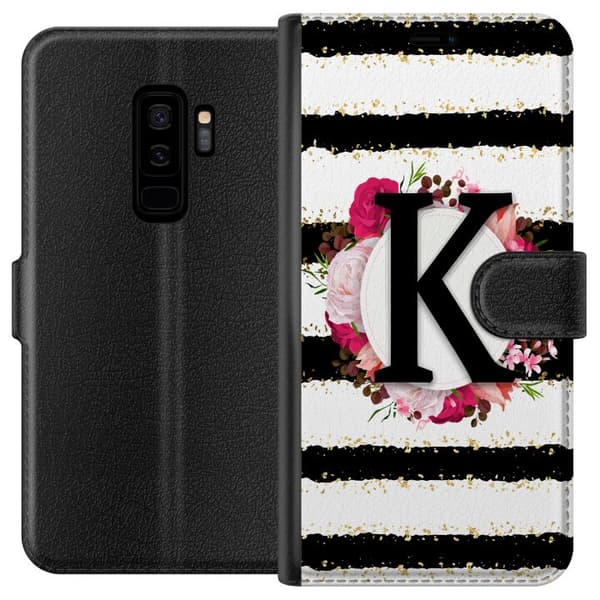 Kompatibel Tegnebogsetui til Samsung Galaxy S9+ Bogstavet K