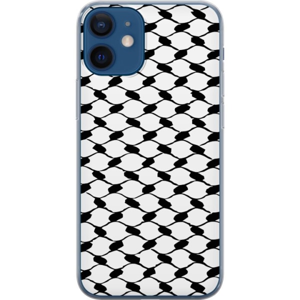 Apple iPhone 12 mini Genomskinligt Skal Keffiyeh mönster