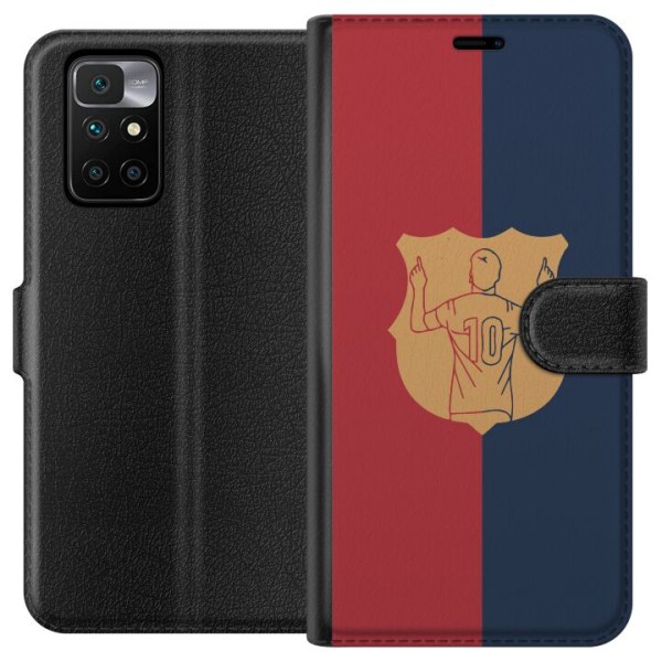 Xiaomi Redmi 10 Plånboksfodral FC Barcelona