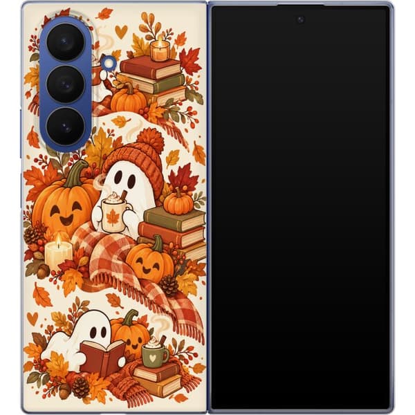 Kompatibelt Mobilskal till Samsung Galaxy Z Fold8 Ultra Pumpaspöken orange
