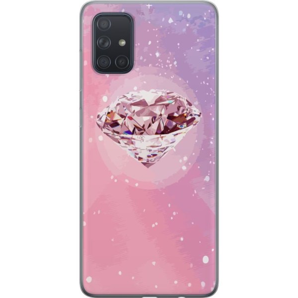 Samsung Galaxy A71 Gennemsigtig cover Glitter Diamant