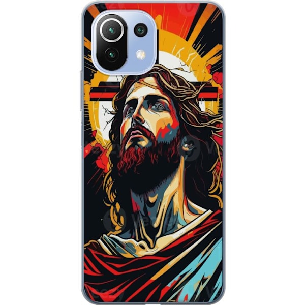 Xiaomi 11 Lite 5G NE Läpinäkyvä kuori Jeesus ja Kortti - us