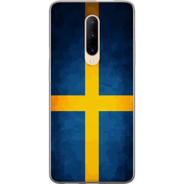 Kompatibelt Mobildeksel til OnePlus 7 Pro Svenska flaggan blå