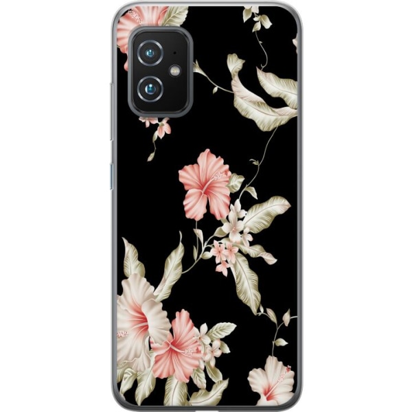 Asus Zenfone 8 Skal / Mobilskal - Floral Pattern Black