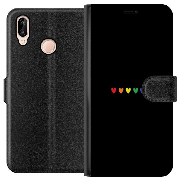 Huawei P20 lite Lommeboketui Stolt Hjerter