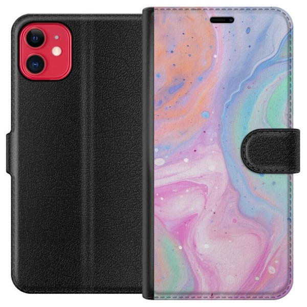 Apple iPhone 11 Plånboksfodral Pastellmarmor