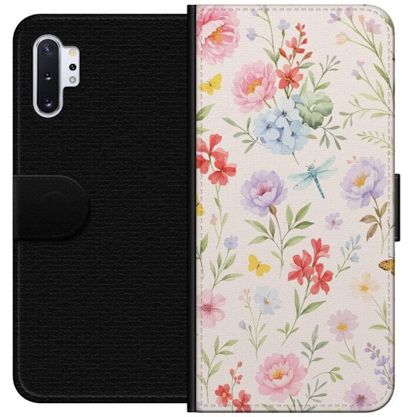 Samsung Galaxy Note10+ Plånboksfodral Blommor