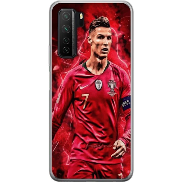Huawei P40 lite 5G Gjennomsiktig deksel Ronaldo Ferdigheter - CR7 Design for Ekte Supportere