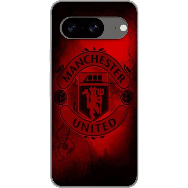 Google Pixel 8 Läpinäkyvä kuori Manchester United