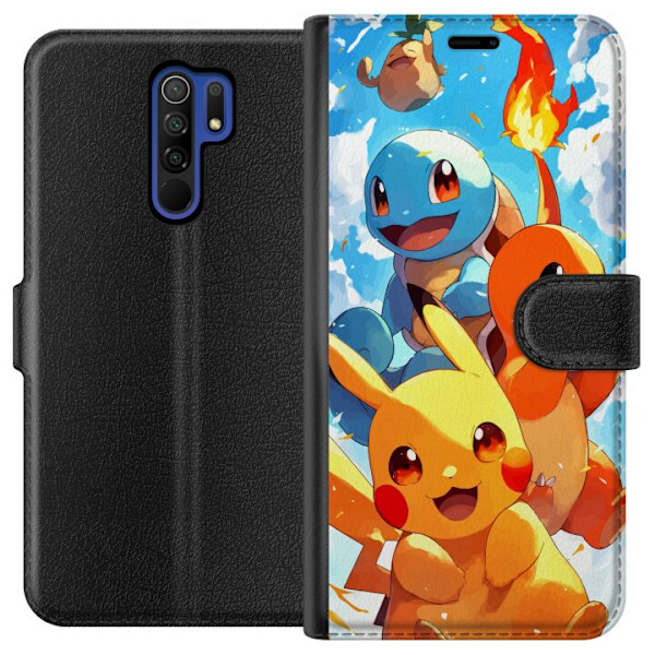 Xiaomi Redmi 9 Lompakkokotelo Pocket Creatures - innoittanut P