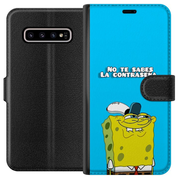 Samsung Galaxy S10+ Plånboksfodral SpongeBob SquarePants