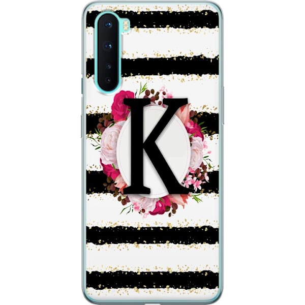 OnePlus Nord Gennemsigtig cover Bogstavet K
