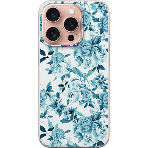 Apple iPhone 16 Pro Gjennomsiktig deksel Blomster