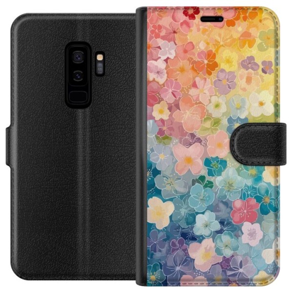 Samsung Galaxy S9+ Plånboksfodral Småblomster