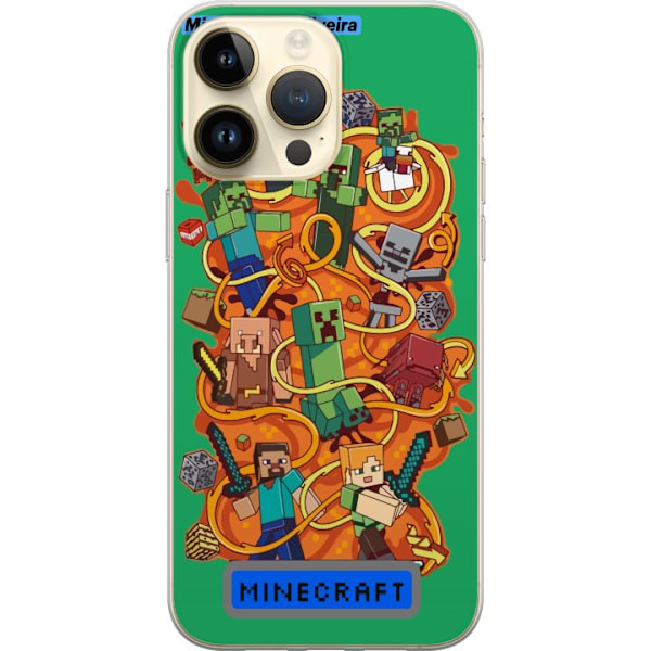 Apple iPhone 14 Pro Max Läpinäkyvä kuori Minecraft