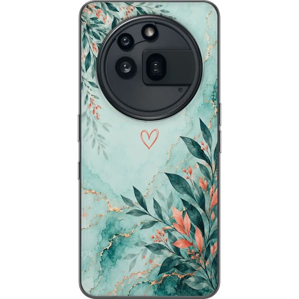 Kompatibelt Mobildeksel til Nothing Phone (3a) Pro Korallblad turkis