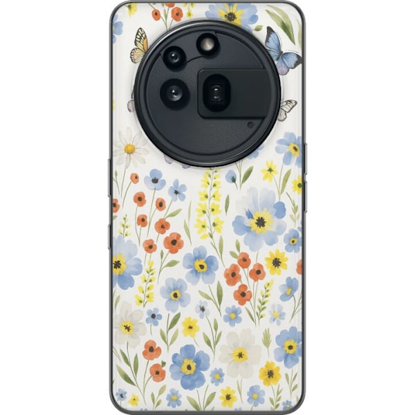 Nothing Phone (3a) Pro Läpinäkyvä kuori Kesäkukat