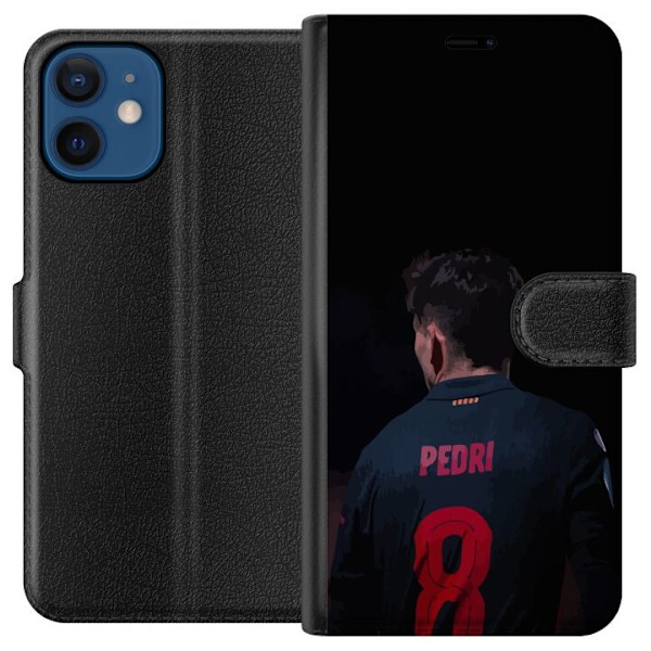 Apple iPhone 12 mini Lompakkokotelo Pedri FC Barcelona Jalkapallo Espanjalainen Keskikenttäpelaaja Maali Urheilumotivaatio Fanit Lapset Nuoret
