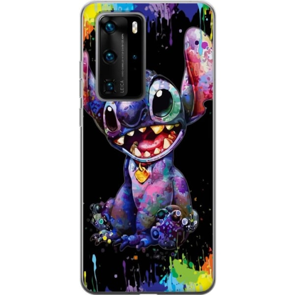 Huawei P40 Pro Genomskinligt Skal Lilo and Stitch