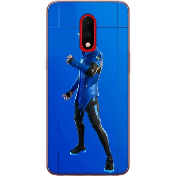 OnePlus 7 Gennemsigtig cover Fortnite - Ninja Blue