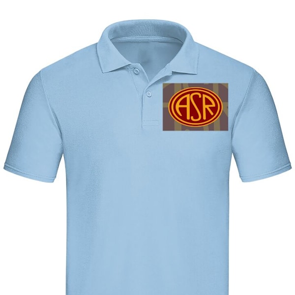 Piqué for Voksen | Elegant Piquégenser AS Roma Lyseblå X-Large
