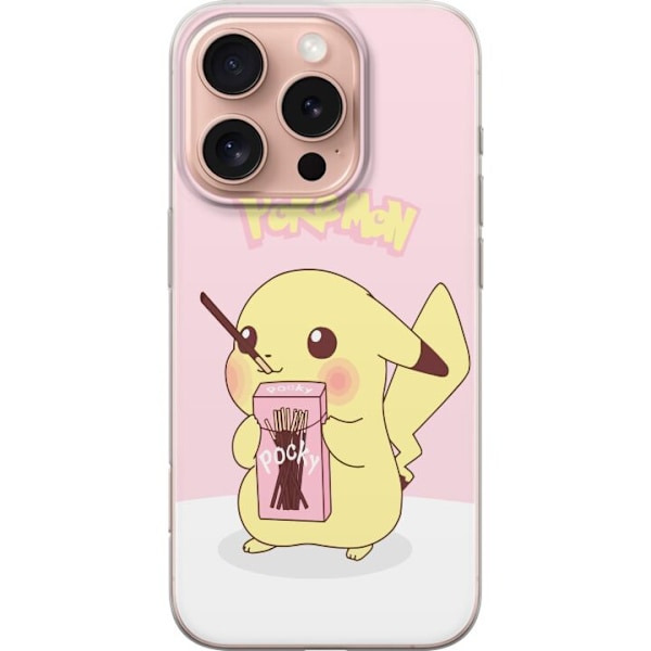 Apple iPhone 16 Pro Läpinäkyvä kuori Pokemon