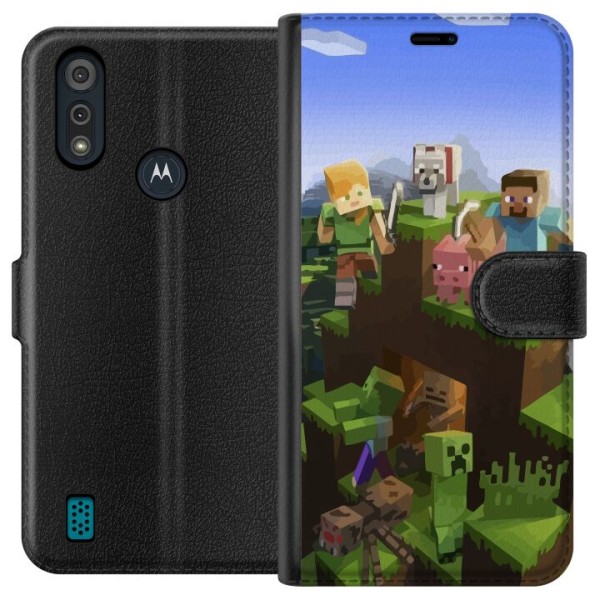 Motorola Moto E6i Plånboksfodral MineCraft