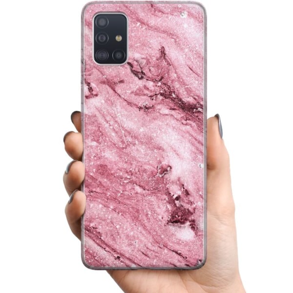 Samsung Galaxy A51 TPU Mobildeksel Glitrer Marmor